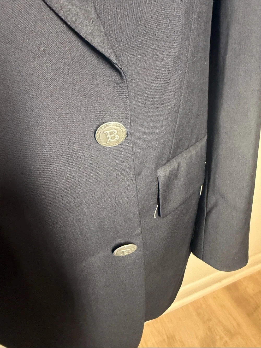 Bagir Ermenegildo Zegna Tropical Super 100s Wool Navy Blazer Men 38S